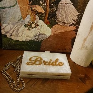 💐🌹Bride Acrylic Clutch/Crossbody 👰‍♀ 👰‍♂💒Pearly Bridal Clutch.🎁👰‍♂💒